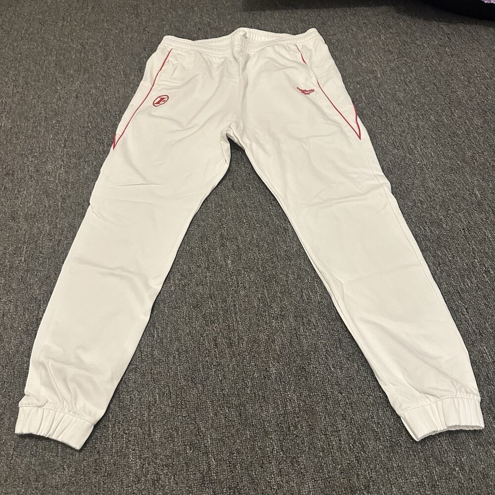 Reebok Mens I3 Franchise Straight Leg Jogger Athletic Pants, white, XL